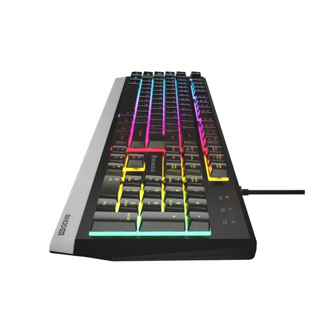 Teclado gaming Rhod 300 da Genesis com retroiluminação RGB Design português