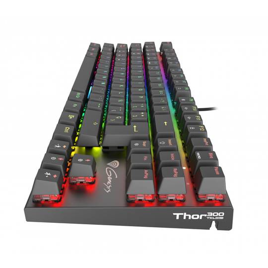 Teclado Gaming Thor 300 TKL de Genesis con retroiluminación y interruptores rojos