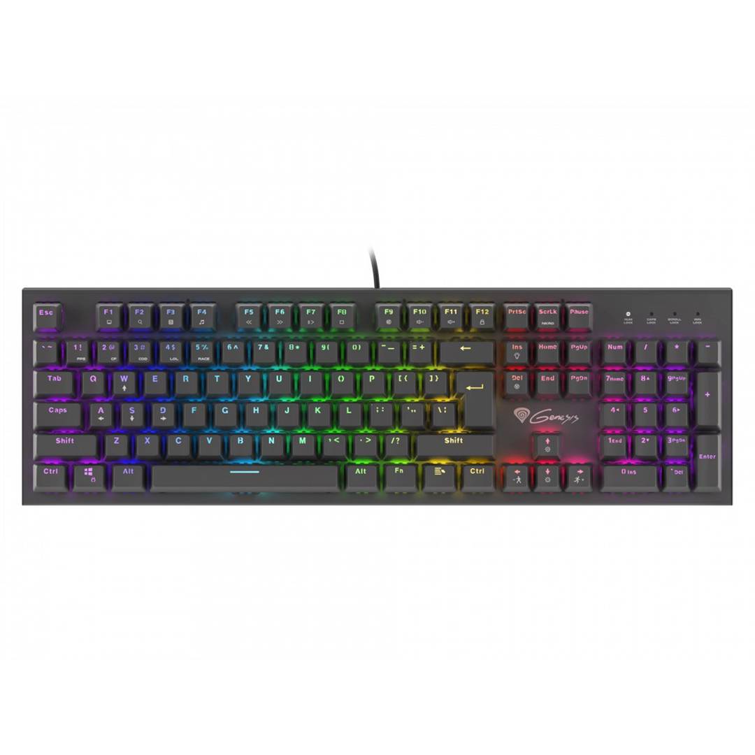Genesis Thor 300 Gaming-Tastatur mit braunen RGB-Schaltern