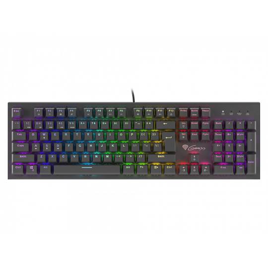 Genesis Thor 300 Gaming-Tastatur mit braunen RGB-Schaltern