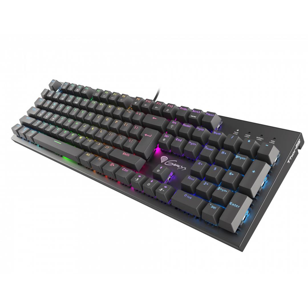 Genesis Thor 300 Gaming-Tastatur mit braunen RGB-Schaltern
