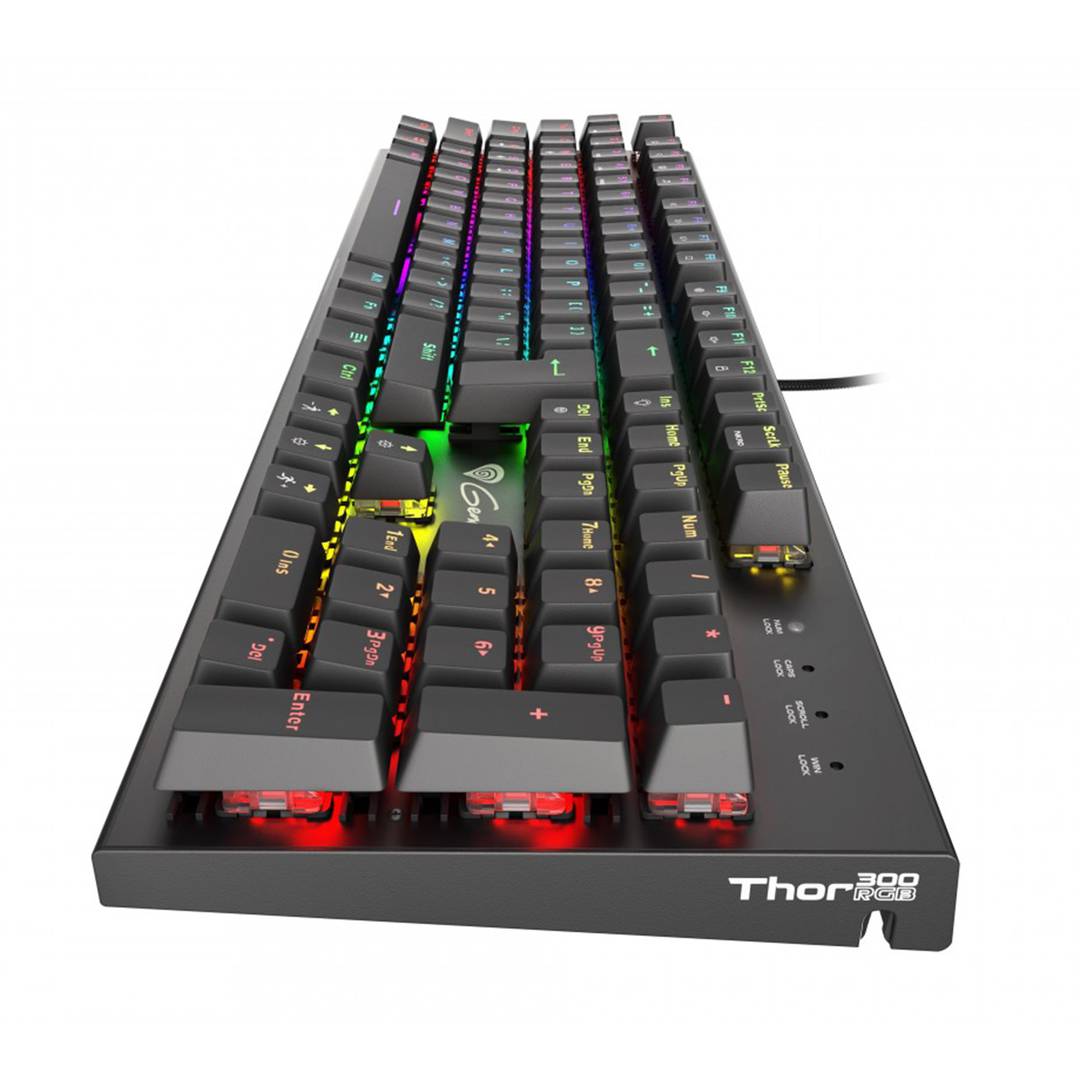 Clavier de jeu Genesis Thor 300 avec commutateurs RVB rouges