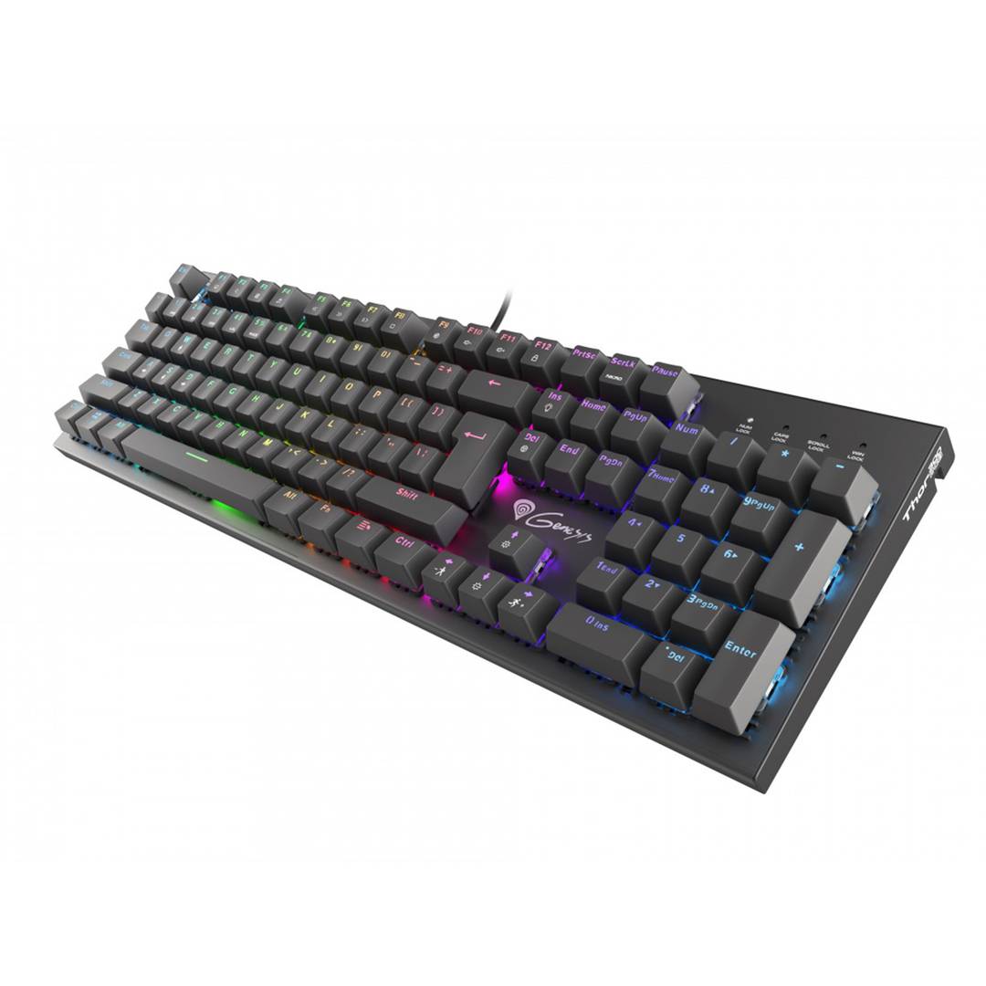 Clavier de jeu Genesis Thor 300 avec commutateurs RVB rouges