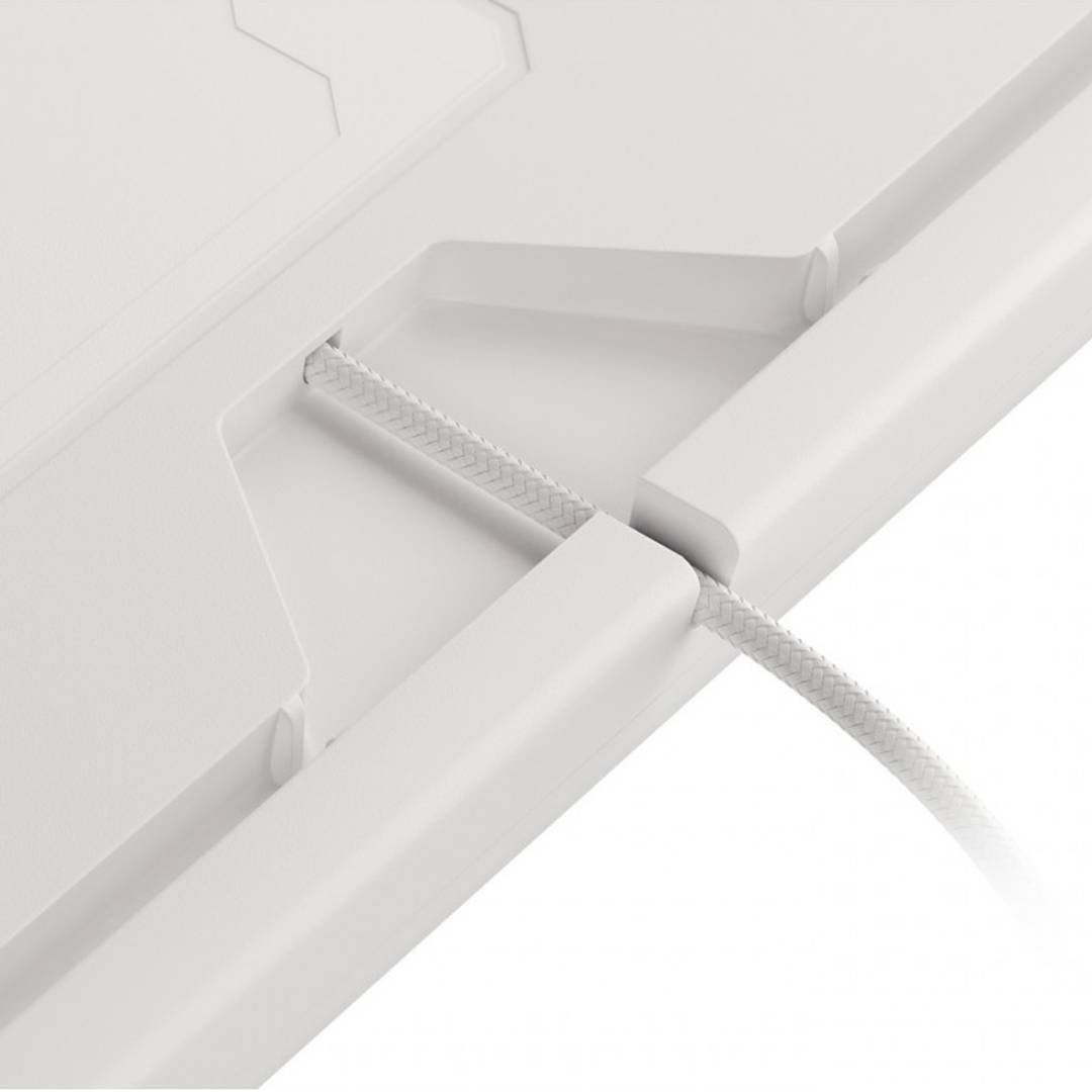 Teclado para jogos Thor 303 Genesis RGB branco com interruptores mecânicos marrons