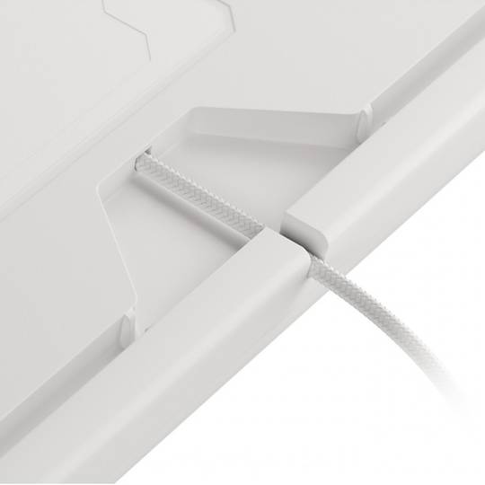 Teclado para jogos Thor 303 Genesis RGB branco com interruptores mecânicos marrons