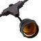 Guirlande 20 ampoules pour extérieur avec E27 calotte IP44 cordon d'alimentation 20m extensible