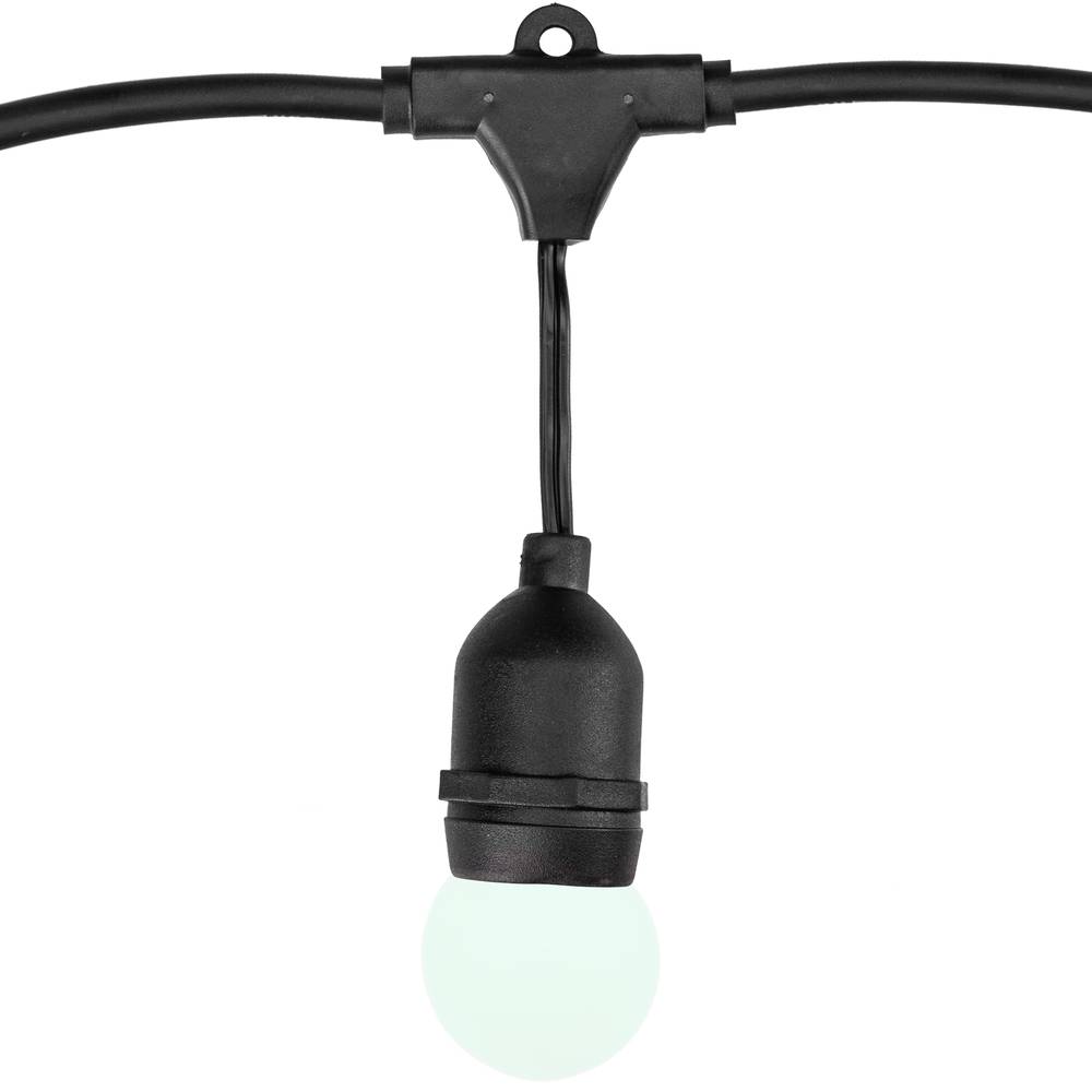 Garland for 10 bulbs for outdoor with E27 skullcap IP44 power cord 5m extensible