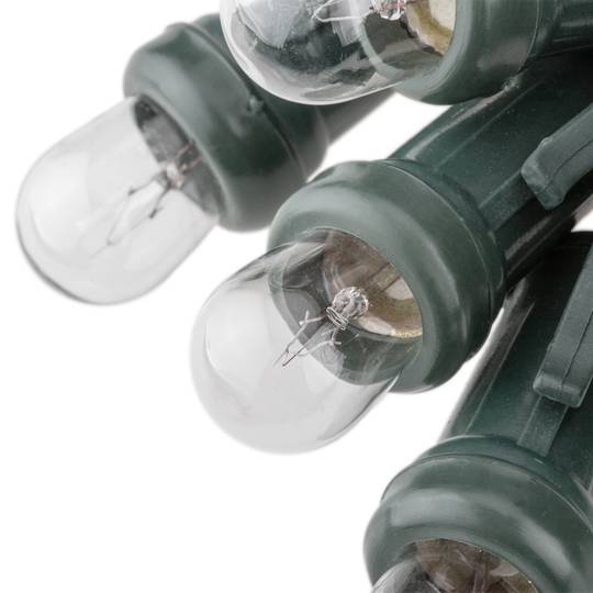 Garlanda de 20 llums de color blanc càlid de 6,8 m amb allargadora per a interior, 240V 60W