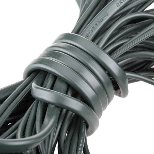 Garlanda de 20 llums de color blanc càlid de 6,8 m amb allargadora per a interior, 240V 60W