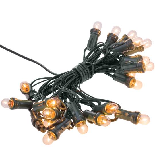 Ghirlanda di 40 luci bianche calde di 11,5 m con prolunga per interni da 240V e 120W