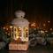 1m warm white LED micro garland with 2 lighting effects and copper mouldable cable