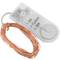 1m warm white LED micro garland with 2 lighting effects and copper mouldable cable