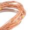 1m warm white LED micro garland with 2 lighting effects and copper mouldable cable