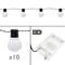Dekorative Kranz LED 10 Lichter warmweiß Typ Ballon innerhalb Batterien 3 m