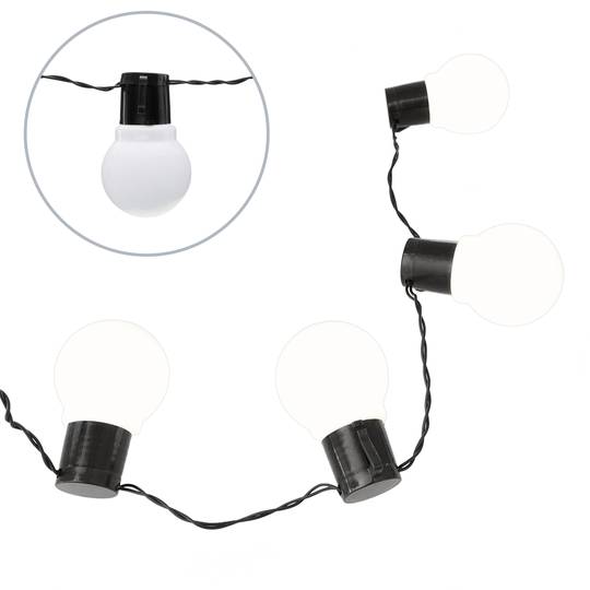 Dekorative Kranz LED 10 Lichter warmweiß Typ Ballon innerhalb Batterien 3 m