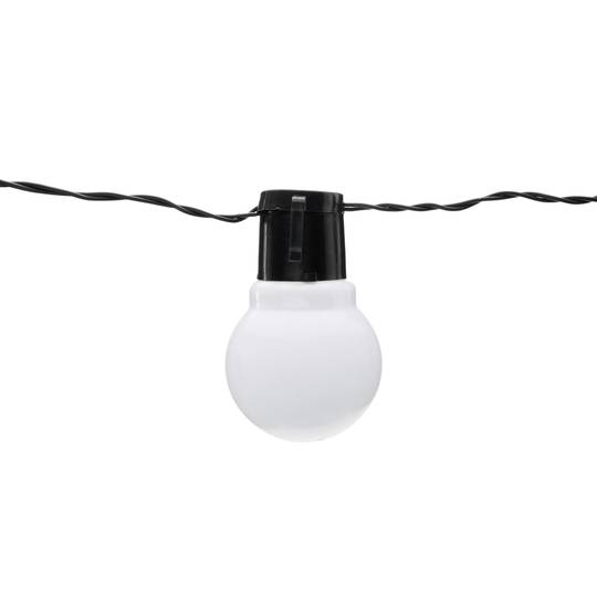 Dekorative Kranz LED 10 Lichter warmweiß Typ Ballon innerhalb Batterien 3 m