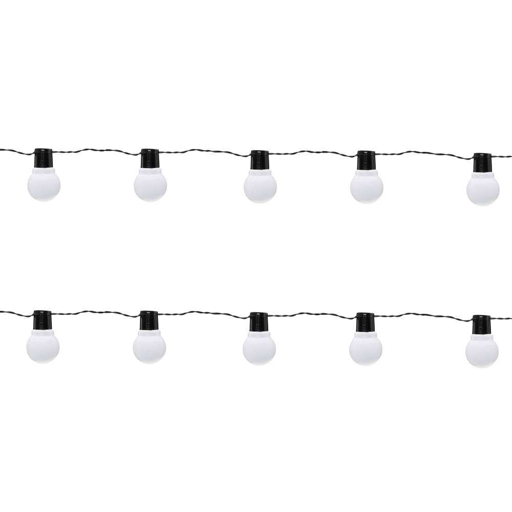 Dekorative Kranz LED 10 Lichter warmweiß Typ Ballon innerhalb Batterien 3 m