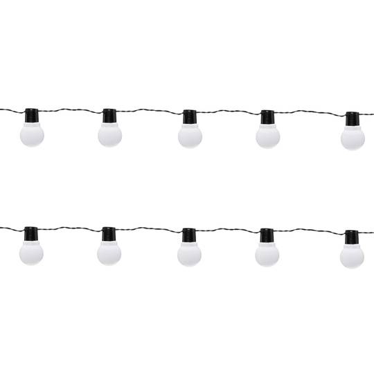 Dekorative Kranz LED 10 Lichter warmweiß Typ Ballon innerhalb Batterien 3 m