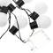 Dekorative Kranz LED 10 Lichter warmweiß Typ Ballon innerhalb Batterien 3 m