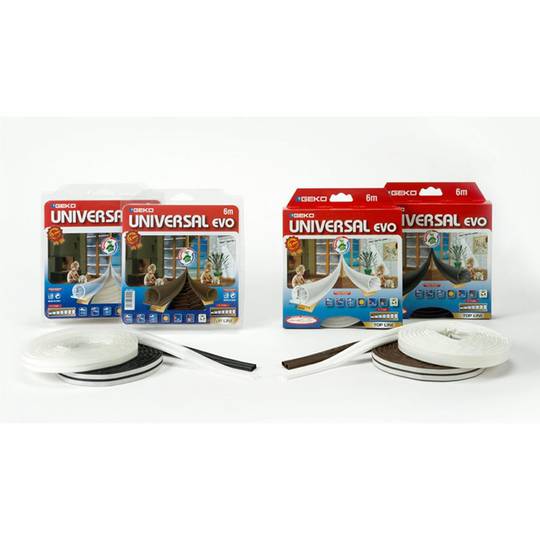 6 m (2 x 3 m) witte thermoplastische kleefstrip Geko