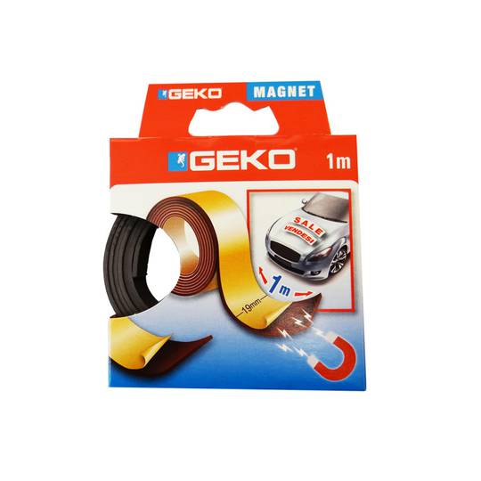 1 nastro adesivo magnetico nero Geko da 19 mm