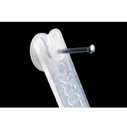 Pack de 20 unidades colgador de una punta transparente Geko