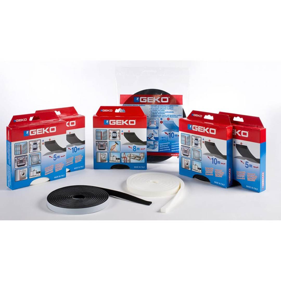 Self-adhesive insulating and waterproof joint black 5 m Geko