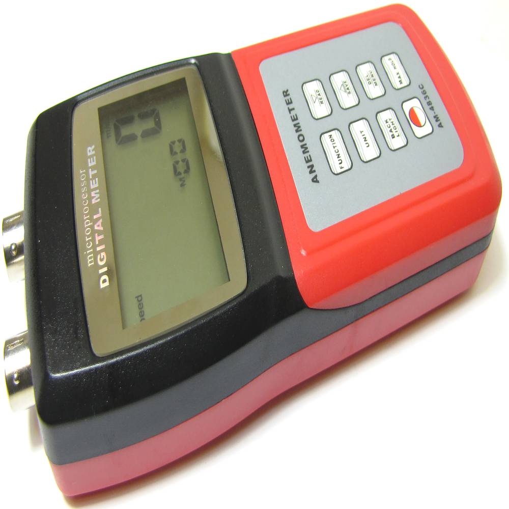 Anemómetro veleta y termómetro digital AM4836C