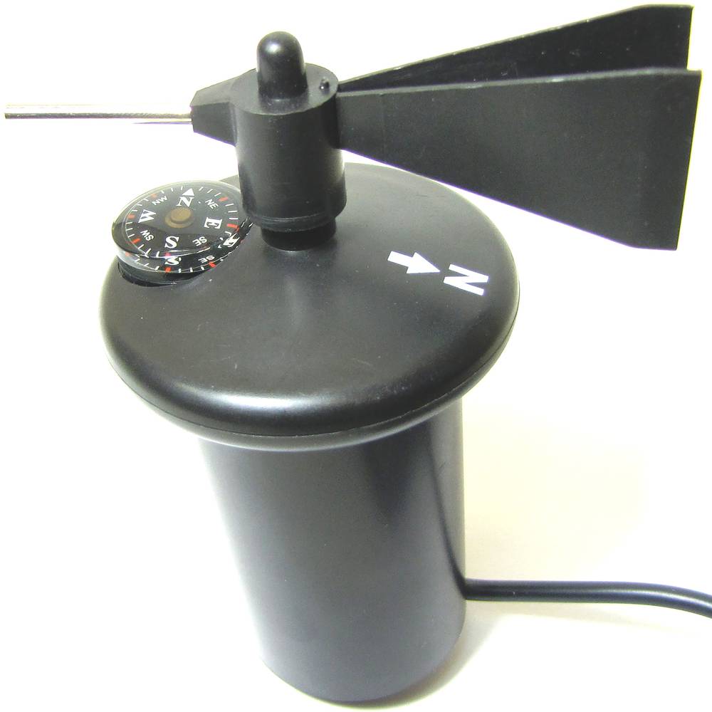 Anemómetro veleta y termómetro digital AM4836C