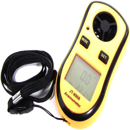 Anemometr i kompaktowy termometr cyfrowy 8908