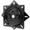 Base giratoria manual 196x196mm y 100Kg de carga. Plataforma rotación 90 grados retorno automático