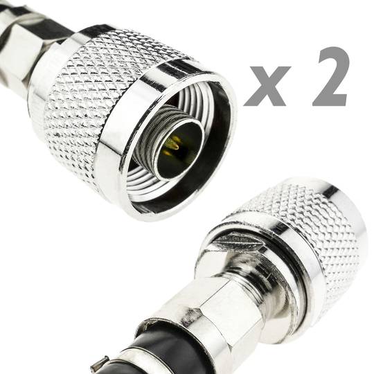 Repetidor amplificador LTE 4G 800MHz 2600MHz 75dB amb antenes i cables