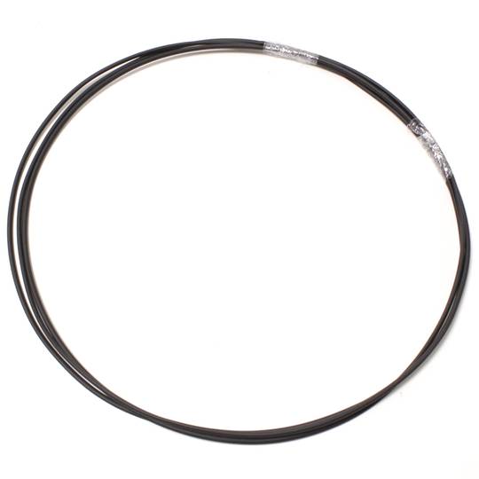Tubo termoretráctil 2:1 LSHF negro de 2,5mm bobina 3m