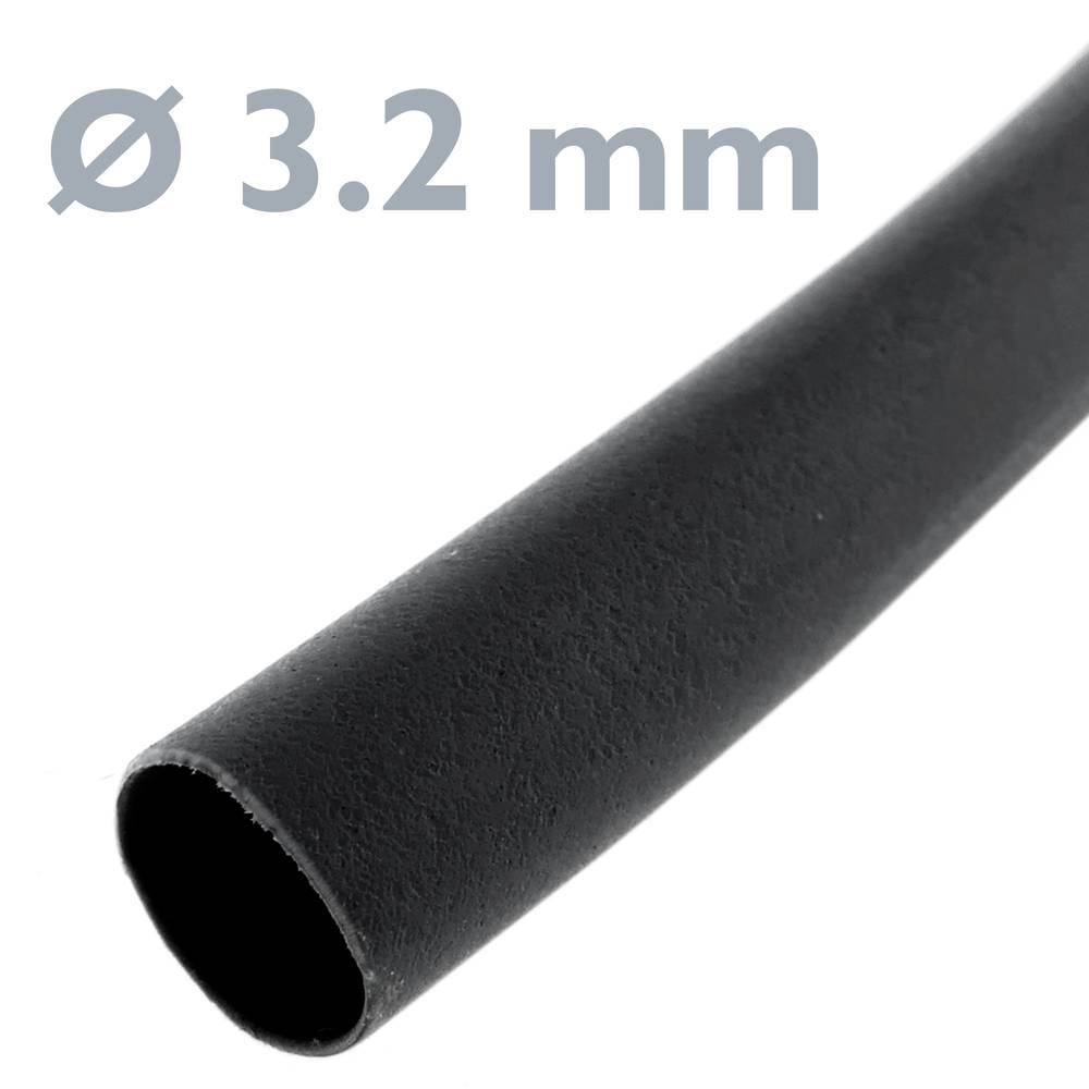 Rurka termokurczliwa 2: 1 LSHF czarna cewka 3,5 mm 3m