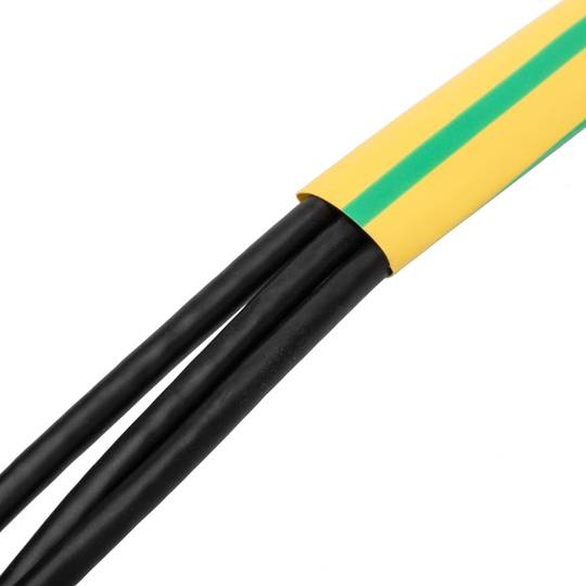 Termoretr Tube dysfonction 3: 1 LSHF jaune-vert 3m de bobine de 12,7 mm