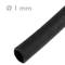 Zwarte krimpkous van 1,0 mm in een spoel van 20 m