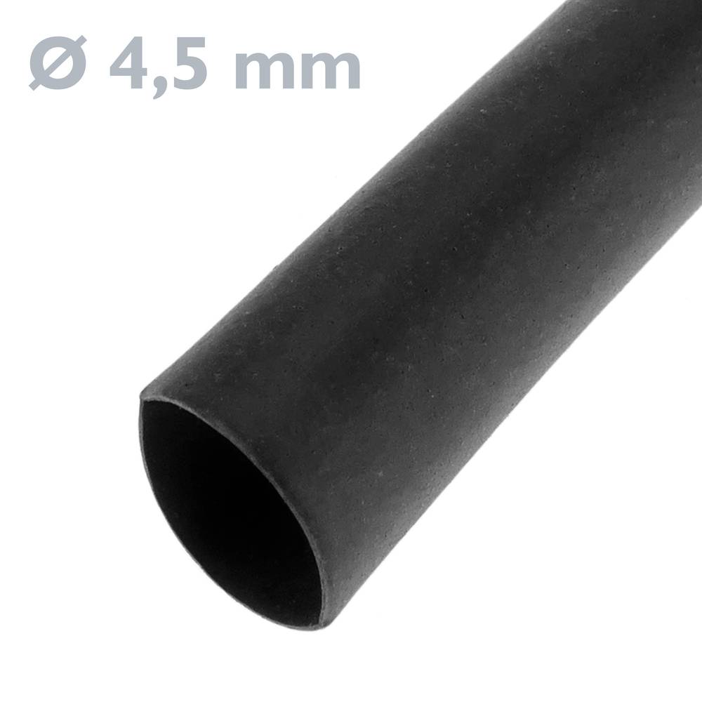 Thermorétractables gaine Tubing 3.2 mm noir 5 m Rouleau