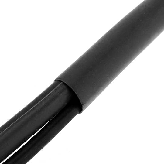 Gaine Thermorétractable Noire 2:1 - Diamètre 7mm (9/32"), Longueur 2.5 M (8 Pieds) - Polyoléfine, Rétractable à Chaud Pour Isolation électrique