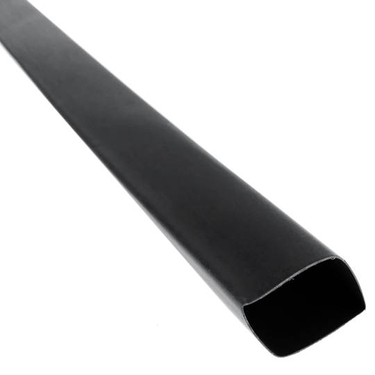 Zwarte krimpkous van 18,0 mm in een spoel van 5 m