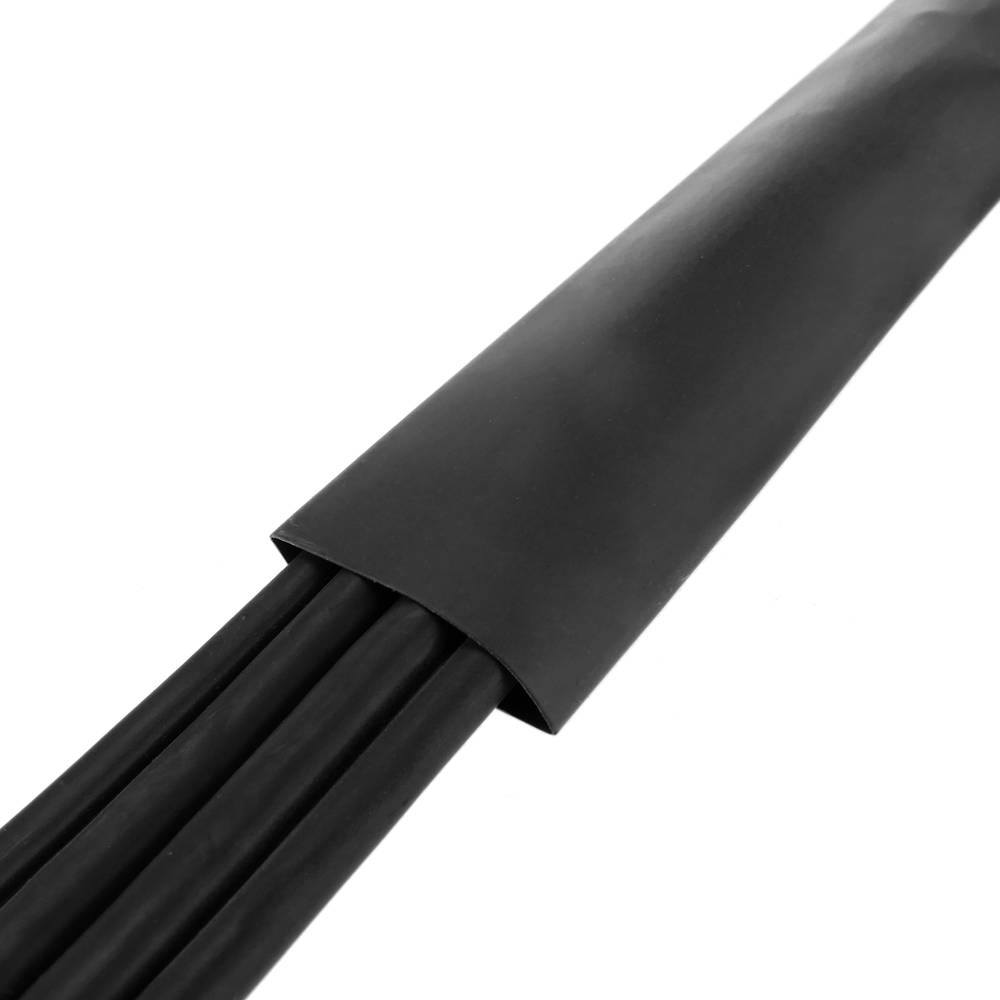 Zwarte krimpkous van 18,0 mm in een spoel van 5 m