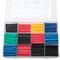 Set of 560 heat shrinkable tube covers for electrical insulation