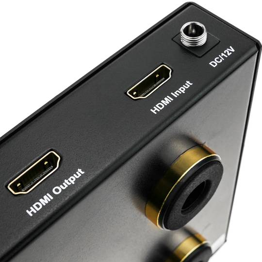 Multiplicador e extensor HDMI de 4 portas via cabo ethernet Cat.5e até 50 m com IR