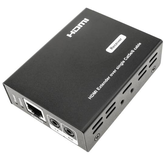 Empfänger für HDMI Splitter Extender über Cat.5e Ethernet Kabel 50 m mit IR
