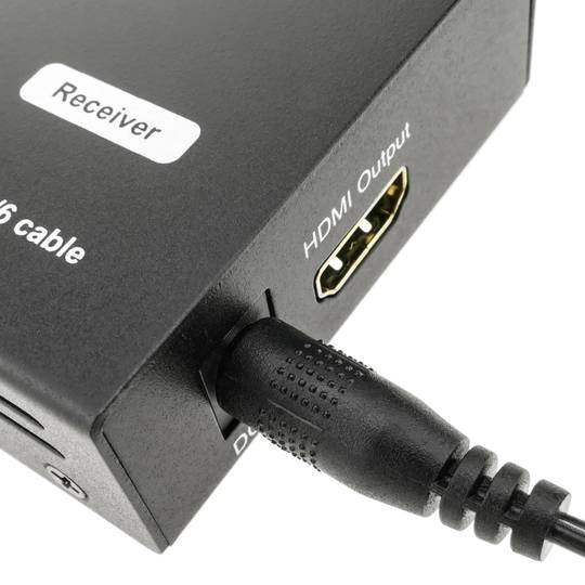 Empfänger für HDMI Splitter Extender über Cat.5e Ethernet Kabel 50 m mit IR