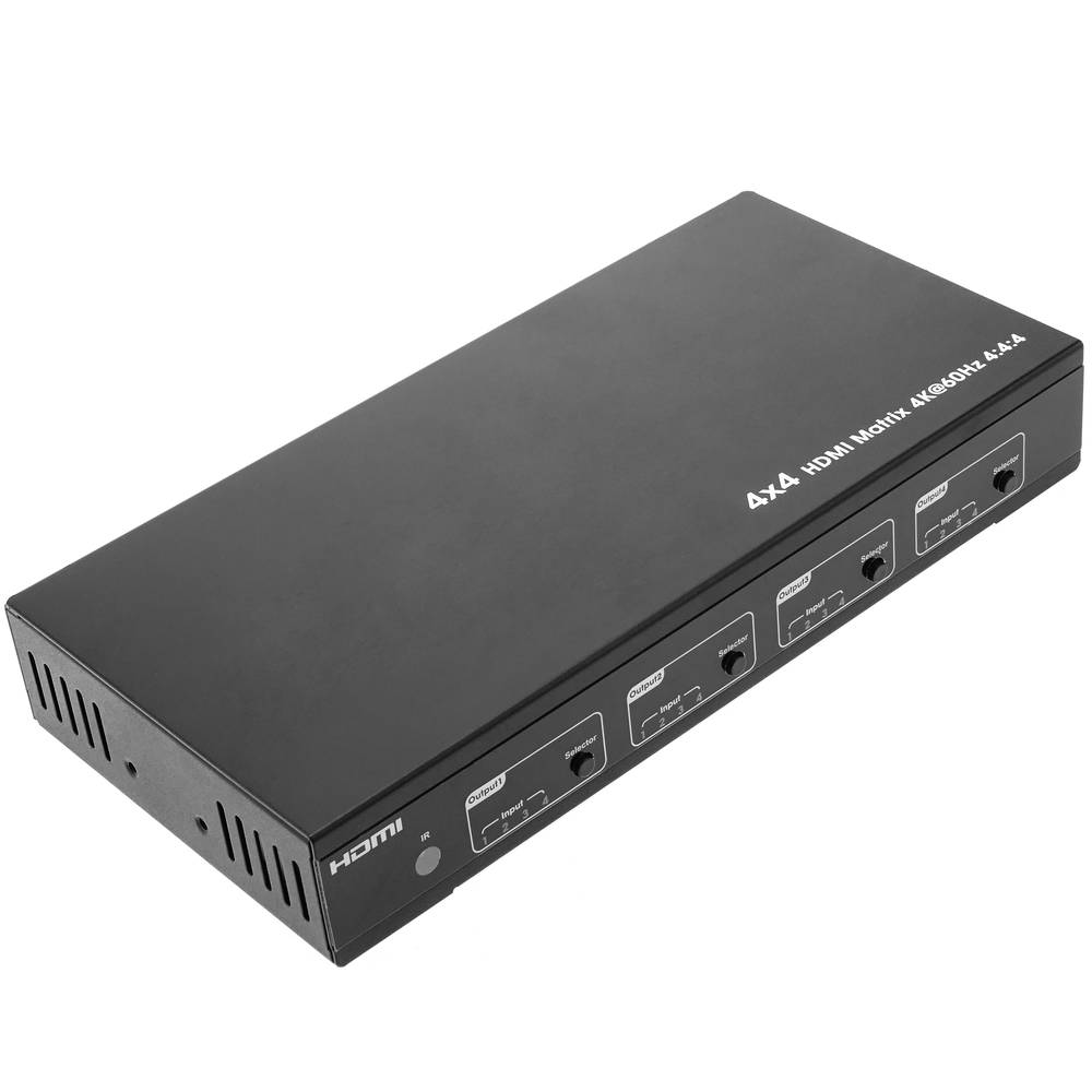 Compartidor matrix 4x4 Conmutador matricial de vídeo HDMI 2.0 4K@60hz HDR