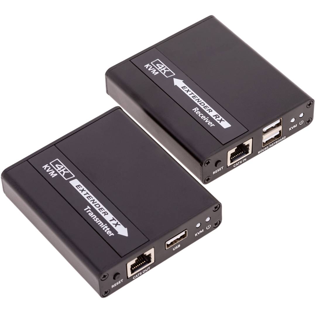 HDMI Tastatur und Maus Extender 4K UHD 1080p FullHD über Cat.6 Cat.6A Cat.7 Ethernet Kabel bis zu 70m