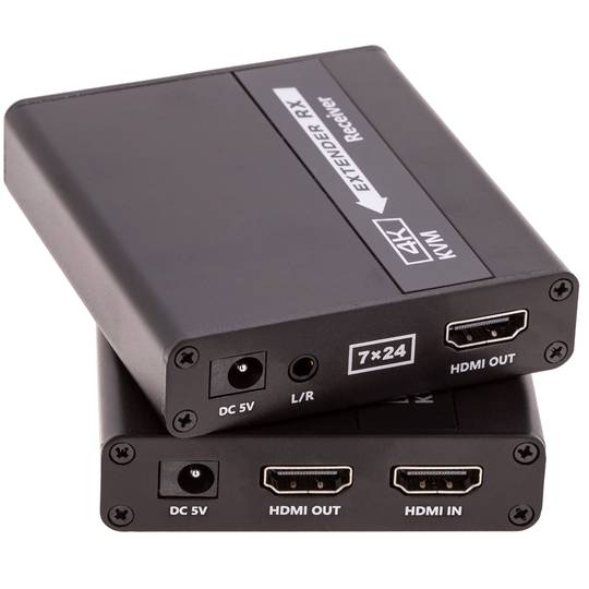 HDMI Tastatur und Maus Extender 4K UHD 1080p FullHD über Cat.6 Cat.6A Cat.7 Ethernet Kabel bis zu 70m
