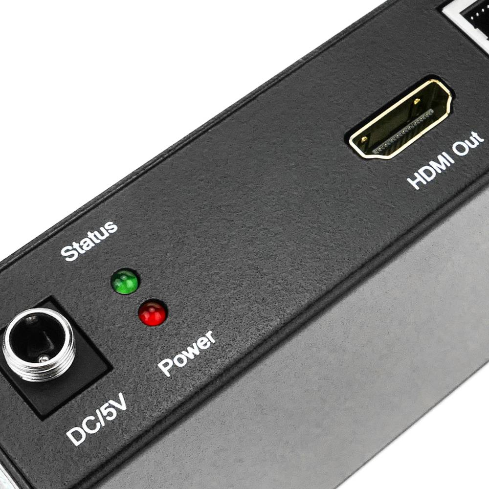 Prolongateur HDMI 1080p via câble Ethernet Cat.5e Cat.6 120m - Récepteur avec télécommande H.264