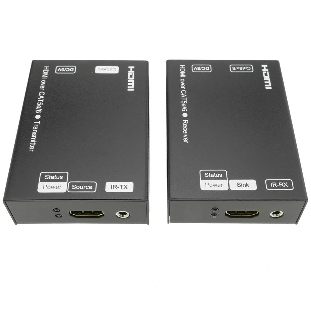 Extensor HDMI Prolongador FullHD 1080p a través de cable ethernet Cat.5e Cat.6 60m - Tx y Rx