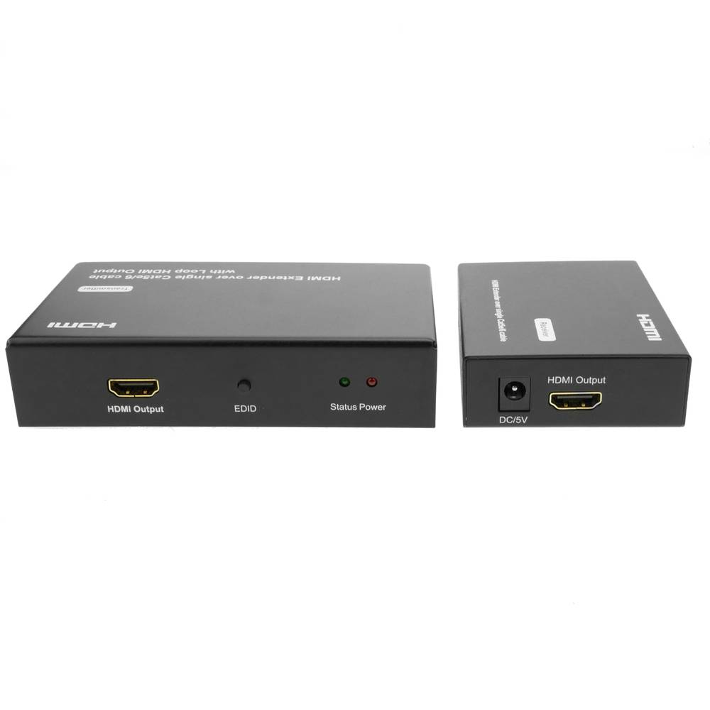 HDMI extender FullHD 1080p via cat.5e Cat.6 ethernet cable 50m -  Transmitter and Receiver - Cablematic